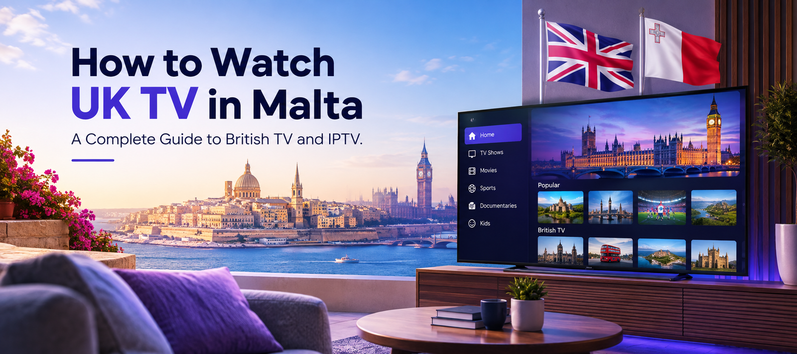 How to Watch UK TV in Malta: A Complete Guide to British TV and IPTV