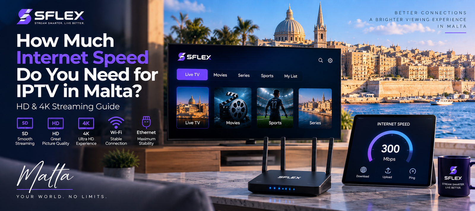 How Much Internet Speed Do You Need for IPTV in Malta?
